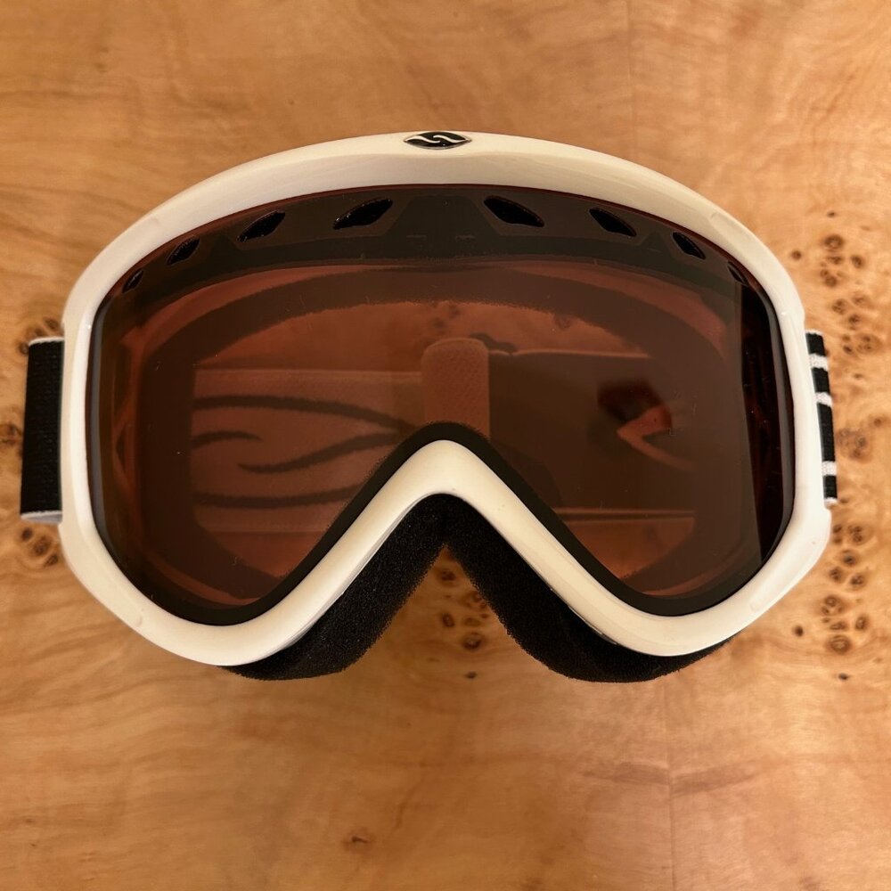 Smith Goggles White Frame Amber Lens